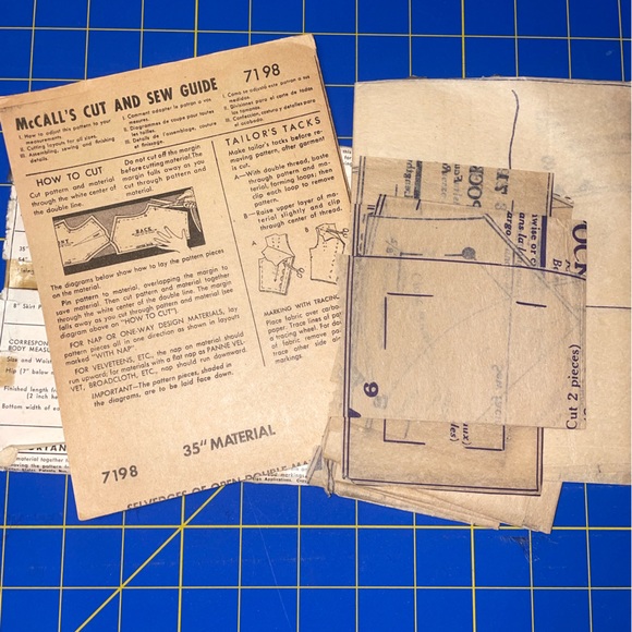 Original 1948 McCalls sewing pattern wide leg culottes - Picture 3 of 5